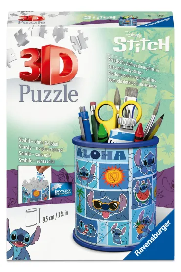 Puzzle 54 el. 3D Przybornik Disney Stitch Ravensburger