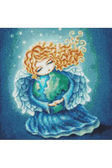 Diamentowa mozaika - Anio� Ziemi 40x40cm Ideyka