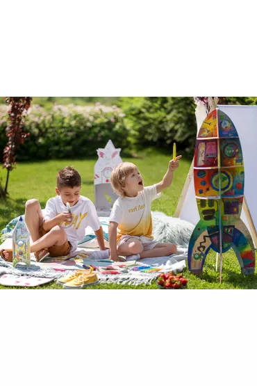 Kolorowanka 3D XXL - Rakieta 100cm
