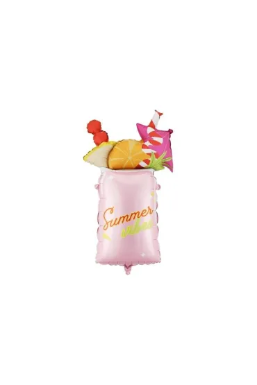 PartyDeco Balon foliowy Koktajl 47x79cm