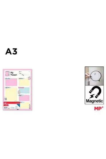 Mp Main Paper Planer magnetyczny A3 osobisty miesi�czny