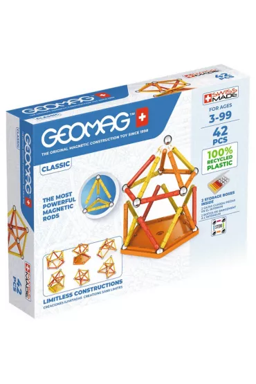 Klocki magnetyczne Geomag Eco Color 42 elem.