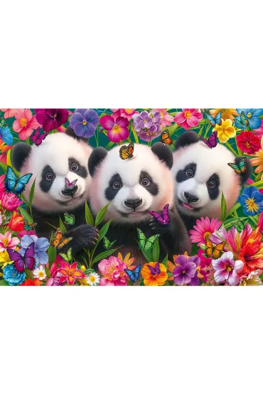 Puzzle PQ 200 el. Trzy pandy Schmidt