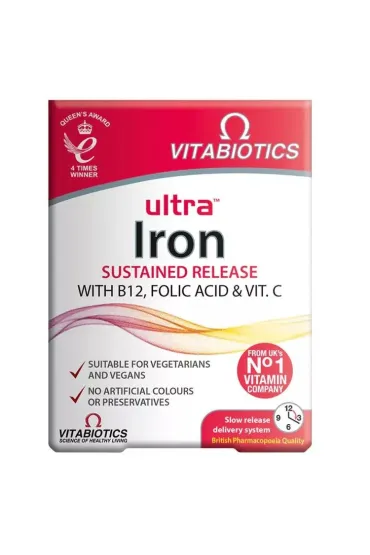 Vitabiotics Ultra Iron suplement diety z �elazem 30 tab.