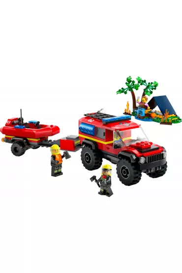 LEGO City Terenowy wz straacki z odzi ratunkow 60412