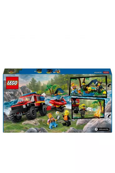 LEGO City Terenowy wz straacki z odzi ratunkow 60412