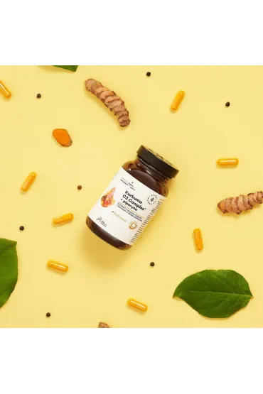 Aura Herbals Kurkuma 500 mg C3 Complex® + piperyna suplement diety 60 kaps.