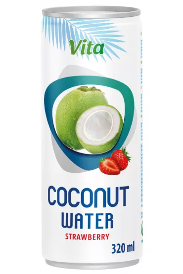 Vita Woda kokosowa Truskawka 320 ml