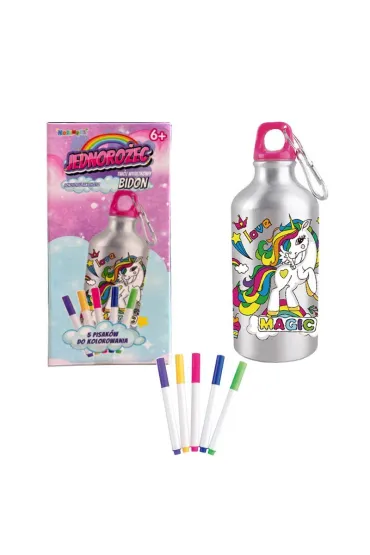 Norimpex Bidon 500ml z Jednoro�cem do kolorowania