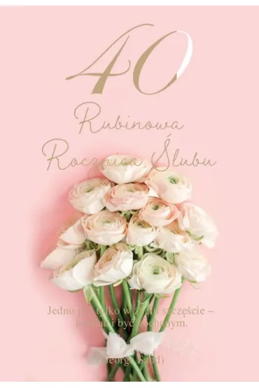 Trend Kartka okoliczno�ciowa Rocznica �lubu 40