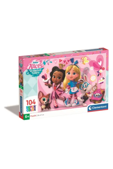 Puzzle 104 el. SuperColor. Alice`s Wonderland Bakery Clementoni