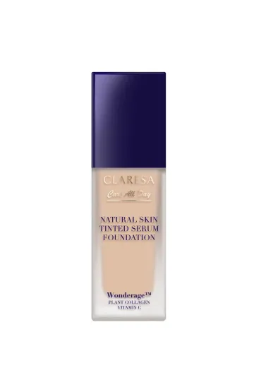 Claresa Natural Skin Tinted Serum Foundation podkad-serum z naturalnym wykoczeniem 1W Light Warm 32 ml