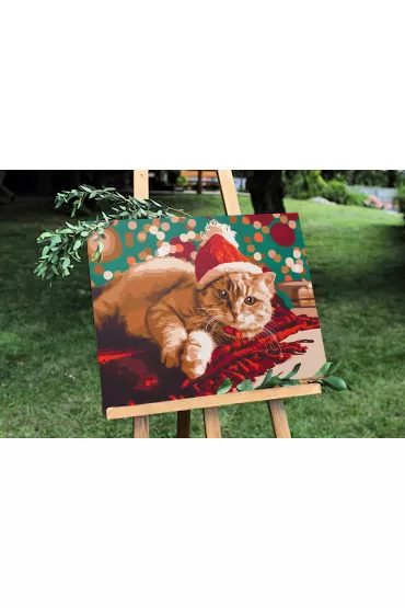Twoje Hobby Malowanie po numerach - Santa kot 40x50cm