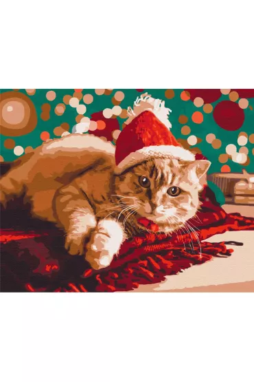 Twoje Hobby Malowanie po numerach - Santa kot 40x50cm