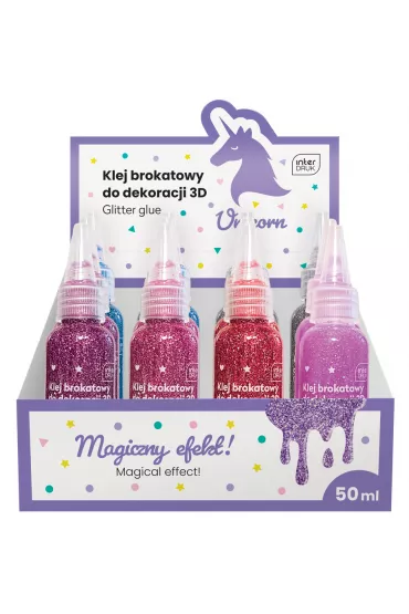 Interdruk Klej brokatowy do dekoracji 3D Unicorn 50ml