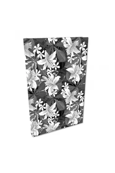 Bb230004 Notes A5 Soft Touch Hibiskus BW kratka