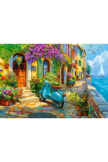 Puzzle 1000 element�w.  �ycie nadmorskie Castorland