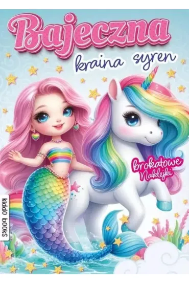 Bajeczna kraina syren. Brokatowe naklejki