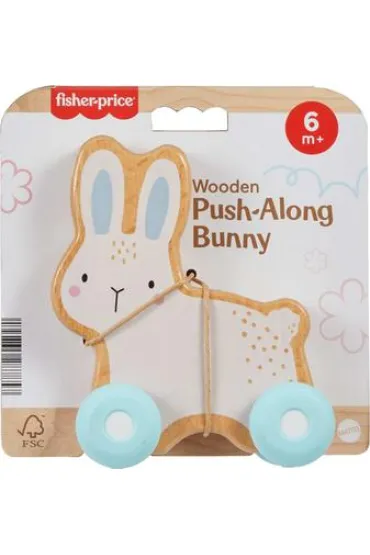Fisher-Price. Kr�lik drewniany do ci�gni�cia Mattel