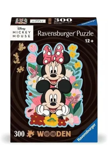 Puzzle drewniane 300 el. Disney Myszka Mickey & Minnie Ravensburger