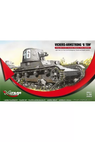 Czo�g Lekki Vickers-Armstrong 6 ton Mk F/B Mirage Hobby
