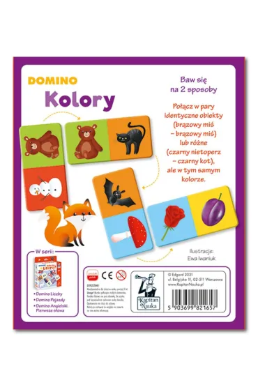 Kapitan Nauka. Domino. Kolory Edgard - Ewa  Iwaniuk
