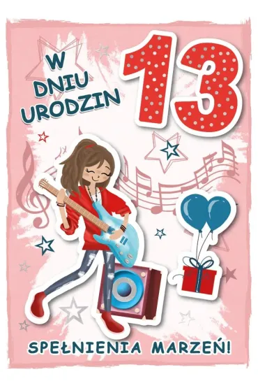 Armin Style KARNET URODZINY 13 B6 Z KOP AS GM-1102 FOL