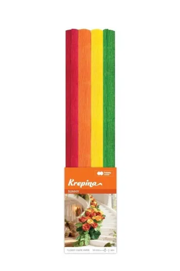 Happy Color Krepina marszczona 50x100cm Sunny 4 kolory