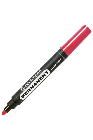 Centropen Marker permanentny okr.-ko�c. 8566 2,5mm czerwony
