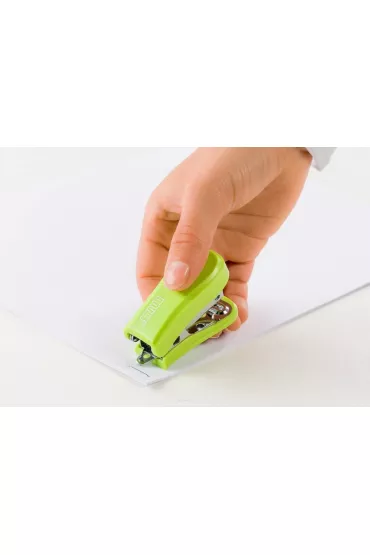 Novus Zszywacz mini jasno zielony + zszywki 24/6
