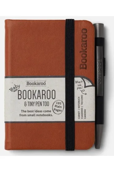 If Bookaroo Notatnik A7 z d�ugopisem - br�zowy