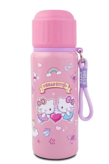 Patio Bidon 550ml metalowy termos Hello Kitty Light Pink