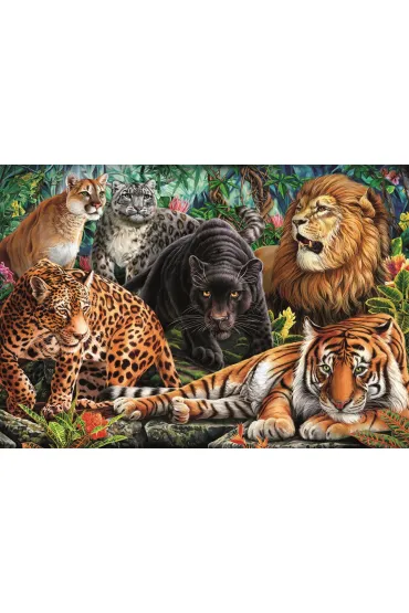 Puzzle 500 el. High Quality Collection. Wild Cats Clementoni