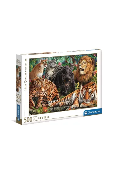 Puzzle 500 el. High Quality Collection. Wild Cats Clementoni