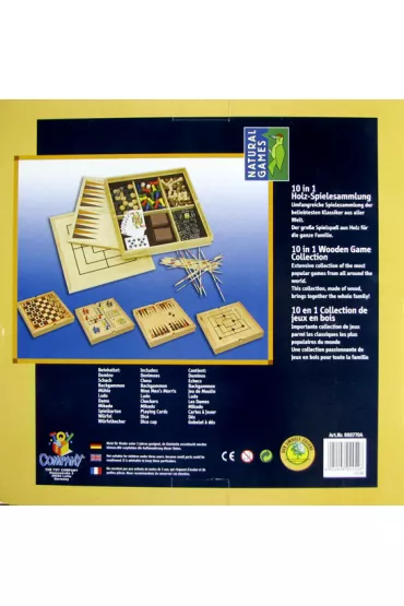 Zestaw gier 10-el. w drewnianym etui NG