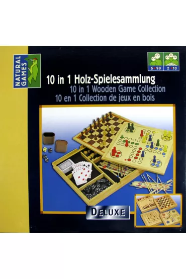 Zestaw gier 10-el. w drewnianym etui NG