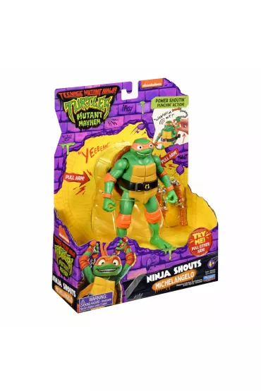 Wojownicze ��wie Ninja. Zmutowany chaos. Michelangelo Deluxe z d�wi�kiem, figurka, 14 cm