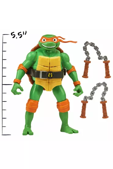 Wojownicze ��wie Ninja. Zmutowany chaos. Michelangelo Deluxe z d�wi�kiem, figurka, 14 cm