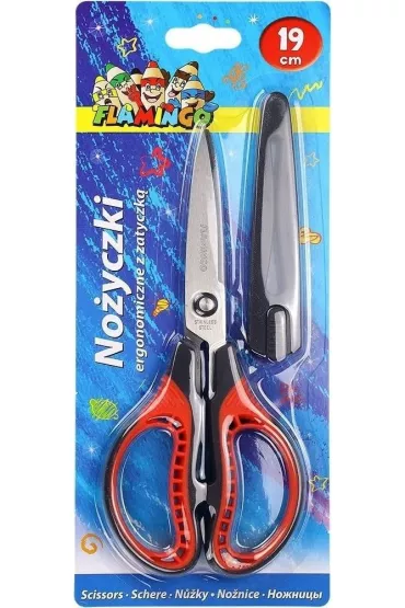 Titanum No�yczki ergonomiczne z zatyczk� na ostrzu 19cm
