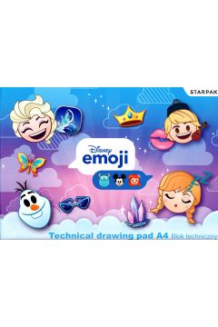 Starpak Blok techniczny A4 Emoji Frozen 10 kartek