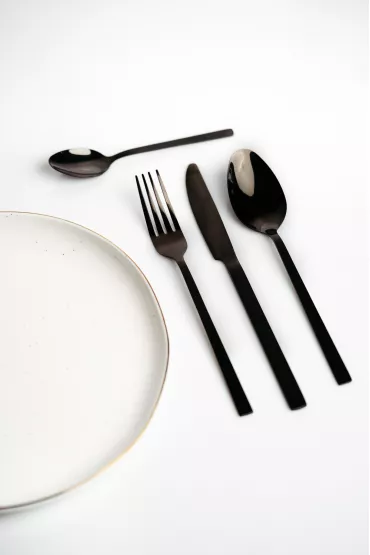 Kulig �y�eczka do herbaty Piano black zawieszka 29521 3 szt.