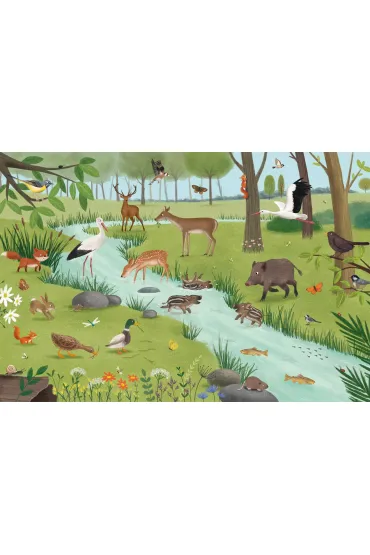 Puzzle 3 24 Le�ne zwierz�ta Schmidt