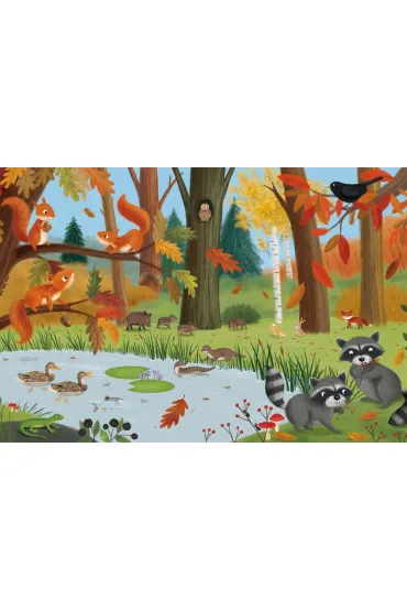 Puzzle 3 24 Le�ne zwierz�ta Schmidt