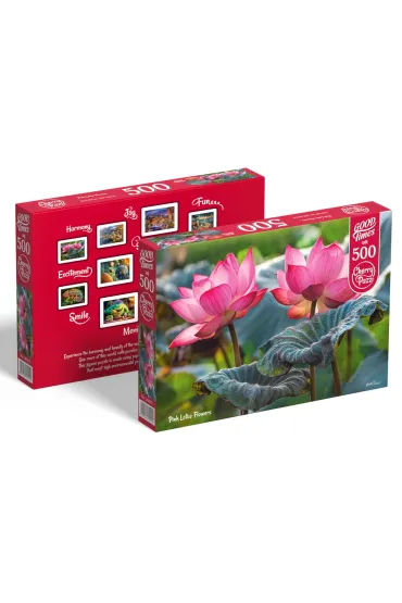 Puzzle 500 el. Pink Lotus Flowers CherryPazzi