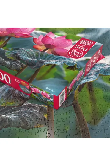 Puzzle 500 el. Pink Lotus Flowers CherryPazzi
