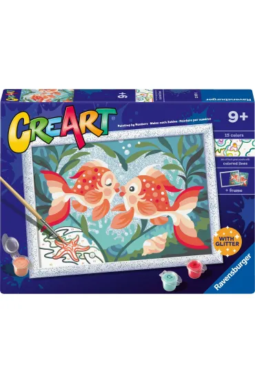 CreArt dla dzieci: Romantyczne rybki z brokatem Ravensburger