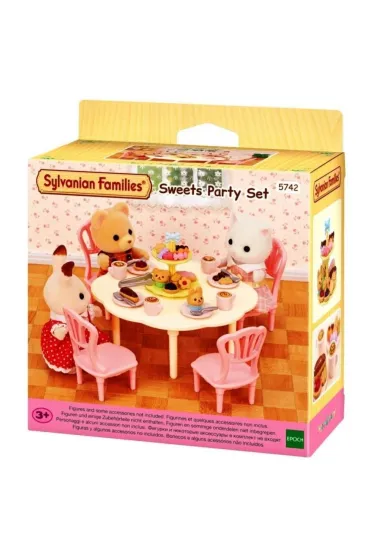 Sylvanian Families St�, krzes�a i mn�stwo s�odko�ci Sweets Party 5742