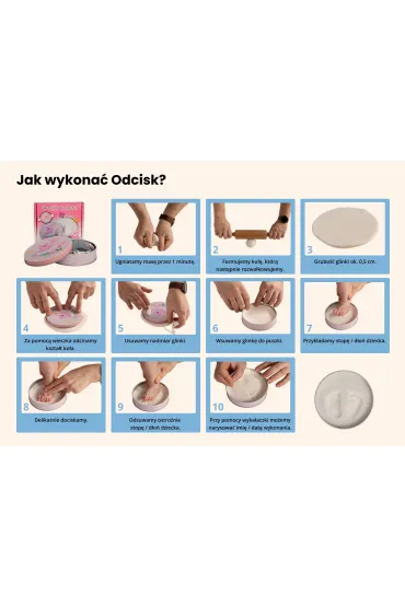 Zestaw Odcisk Bobasa - wersja z bia�� glink�