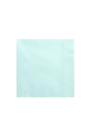 PartyDeco Serwetki tr�jwarstwowe turkusowe 33x33 cm