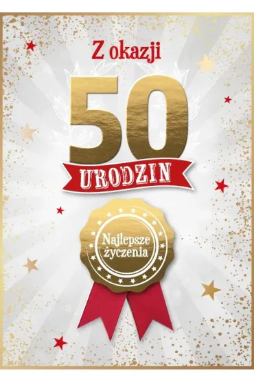 Armin Style KARNET URODZINY 50 B6 Z KOP AS GM-1294 FOL